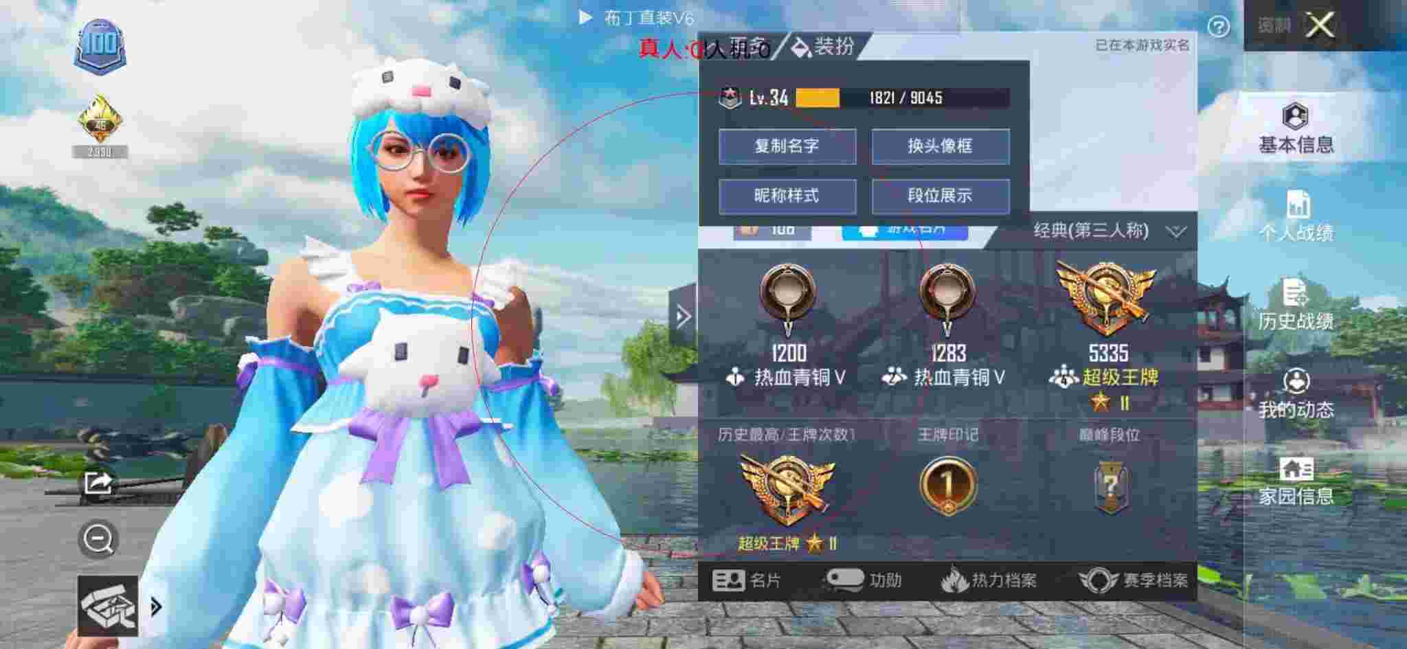 和平精英布丁直装透视 - 和平辅助店卡坐隔断设计图片辅助预览图